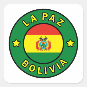 Adesivo Quadrado La Paz Bolívia