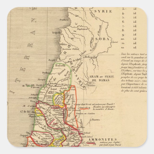 Adesivo Quadrado La Terre Sainte Salomon sous (Frente)