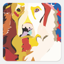 Adesivo Quadrado labrador3