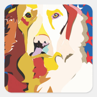 Adesivo Quadrado labrador3