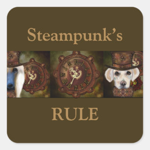 Adesivo Quadrado Labrador Retriever