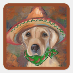 ADESIVO QUADRADO LABRADOR RETRIEVER