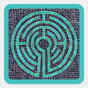 Adesivo Quadrado LABYRINTH III Pequenos Autocolantes quadrados - Tu