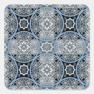 Adesivo Quadrado Lace romântico: Abstrato brilhante.