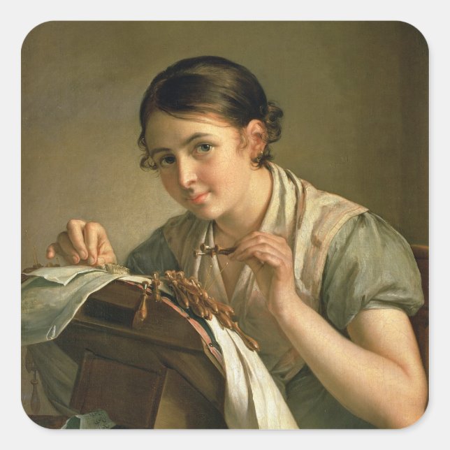 Adesivo Quadrado Lacemaker, 1823 (Frente)
