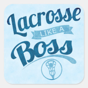 Adesivo Quadrado Lacrosse Como Um Chefe