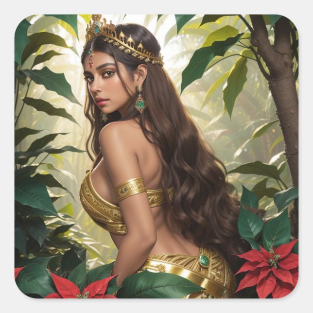 Adesivo Quadrado Lady Absinthe (Frente)