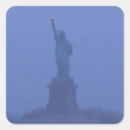 Adesivo Quadrado Lady Liberty Statse of Liberty USA América 4 de ju