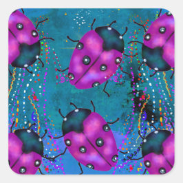 ADESIVO QUADRADO LADYBUG ART