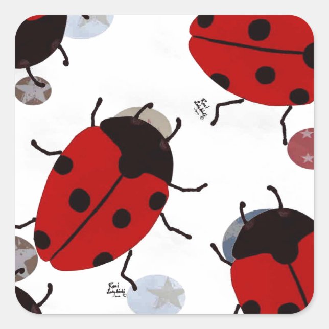 ADESIVO QUADRADO LADYBUGS (Frente)