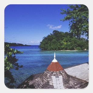 Adesivo Quadrado Lago Azul, Port Antonio, Jamaica