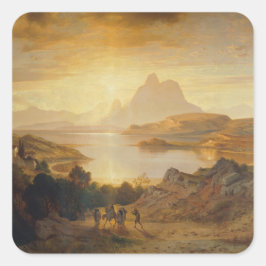 Adesivo Quadrado Lago de Lugano - Albert Zimmermann