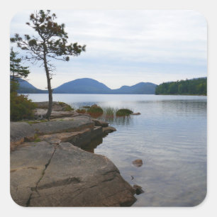 Adesivo Quadrado Lago Eagle no Parque Nacional Acadia