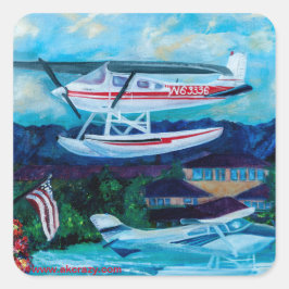 Adesivo Quadrado Lago Hood, Anchorage, Alasca