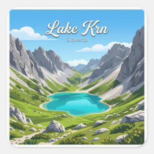 Adesivo Quadrado Lago Krn Kobarid Eslovênia