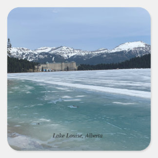 Adesivo Quadrado Lago Louise, Alberta, Rochosas Canadenses