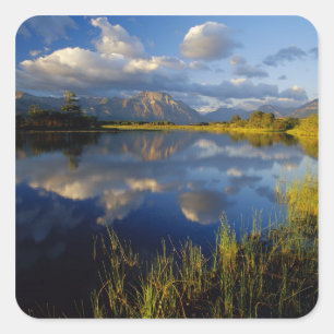 Adesivo Quadrado Lago Maskinonge no Parque Nacional Waterton Lakes