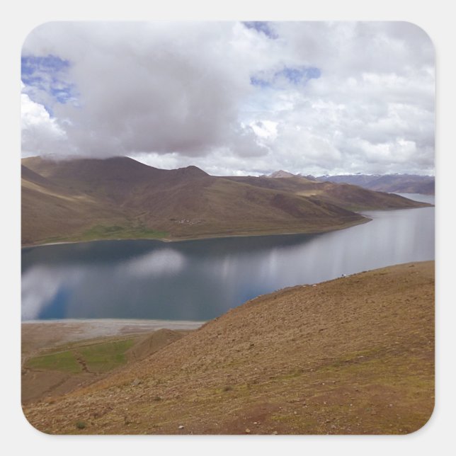 Adesivo Quadrado Lago Tibetano (Frente)