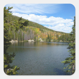 Adesivo Quadrado Lago Urso no Parque Nacional de Rocky Mountain