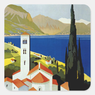 Adesivo Quadrado Lagos Italianos