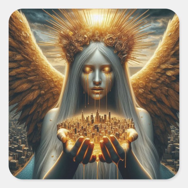 Adesivo Quadrado Lágrimas para a cidade dos anjos (Frente)