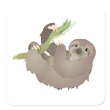 Lama de três dedos com felicidade