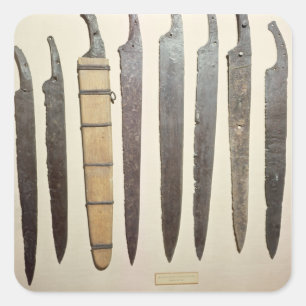 Adesivo Quadrado Lâminas do ferro de Viking para espadas