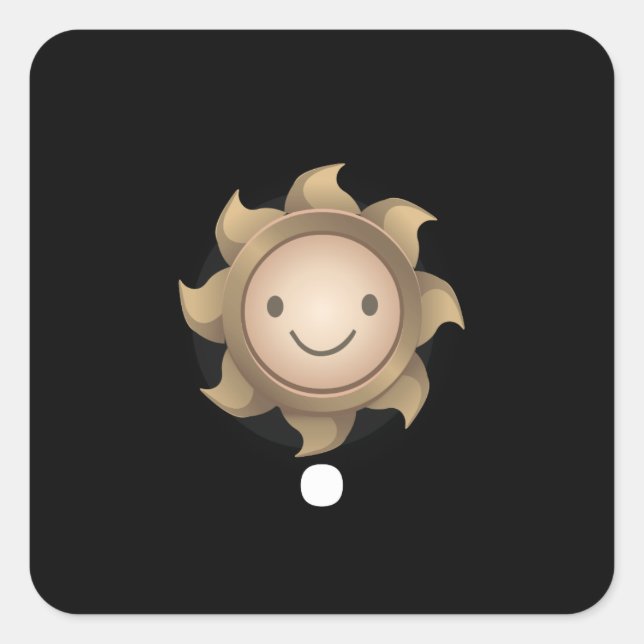 Adesivo Quadrado Lâmpada de soldadura para móveis reluzentes (Frente)