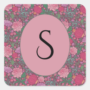 Adesivo Quadrado Lâmpadas de Papel Japonesas do Dia das Mães do Jar