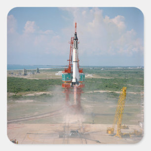 Adesivo Quadrado Lançamento da fotografia da liberdade 7