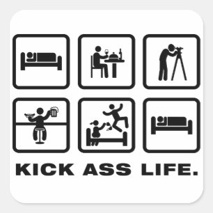 Adesivo Quadrado Land Surveyor