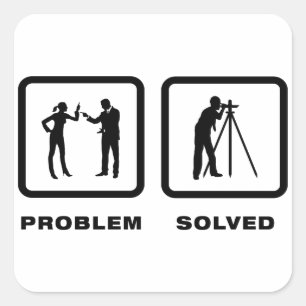 Adesivo Quadrado Land Surveyor
