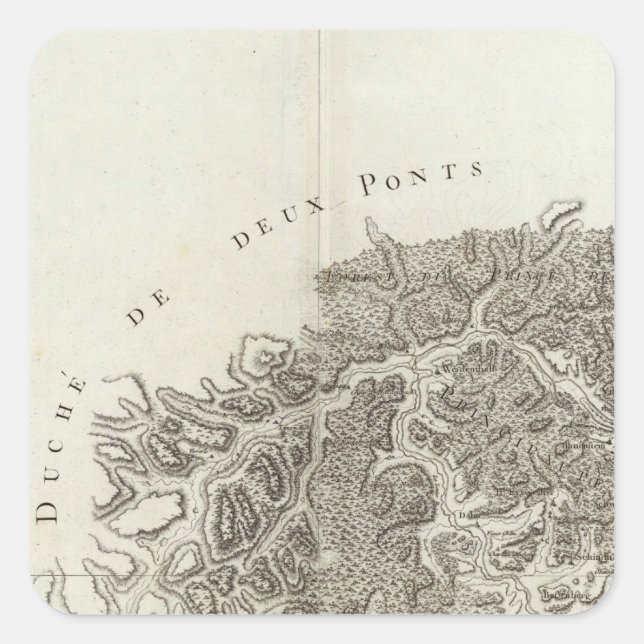 Adesivo Quadrado Landau, Wissembourg (Frente)