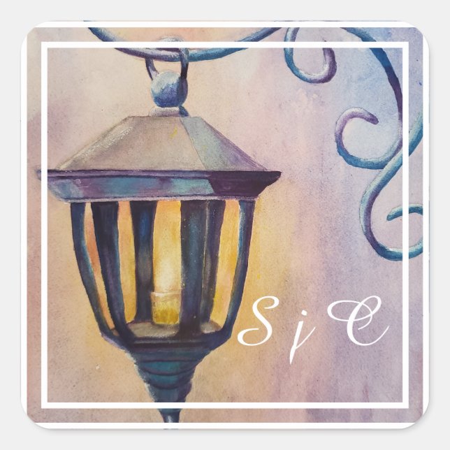 Adesivo Quadrado Lanterna Luz (Frente)