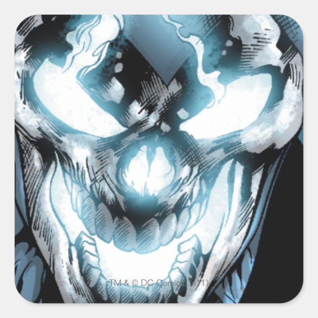 Adesivo Quadrado Lanterna Preta - Cor (Frente)