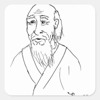 Adesivo Quadrado Lao Tzu