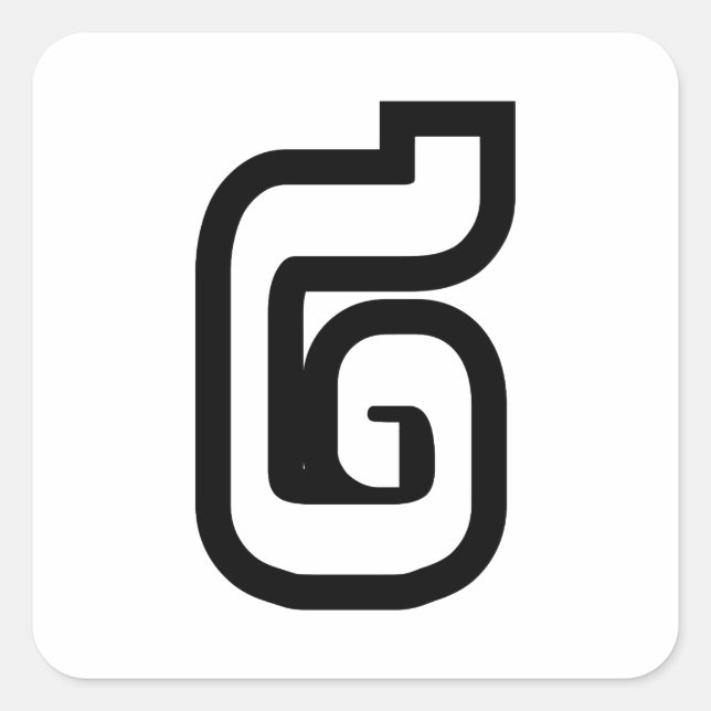 Adesivo Quadrado Laos / Laos Número dois / 2 / ໒ (Canção) Laociano (Frente)