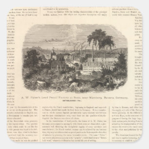 Adesivo Quadrado Lápis de Chumbo do AW Faber