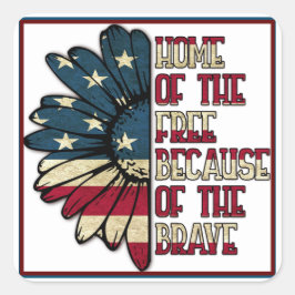 Adesivo Quadrado Lar girassol da citação gratuita