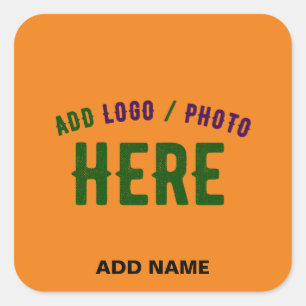 Adesivo Quadrado LARANJA ESCURA PERSONALIZADA MODERNA DE na moda VE