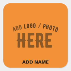 Adesivo Quadrado LARANJA ESCURA PERSONALIZADA MODERNA DE na moda VE