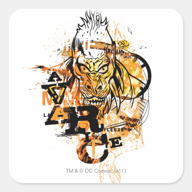 Adesivo Quadrado Larfleeze - Agente Orange 11 (Frente)