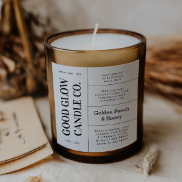 Adesivo Quadrado Large Logo Candle Jar Product Label Stickers