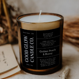 Adesivo Quadrado Large Logo Candle Jar Product Label Stickers