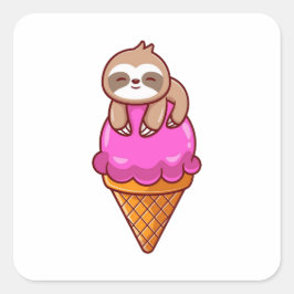 Adesivo Quadrado Largura Cuja Sorvete Cone