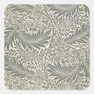 Adesivo Quadrado Larkspur, design de papel de parede, 1872