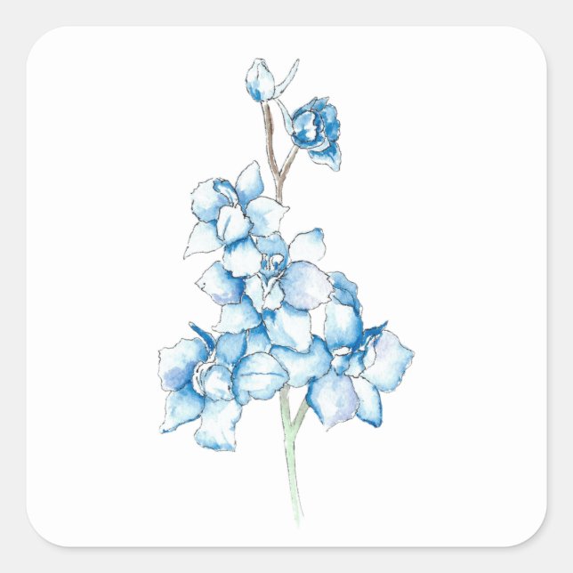 Adesivo Quadrado Larpurra Azul (Frente)