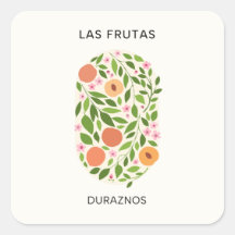 Las Frutas: Duraznos - Mercado de Pêssegos