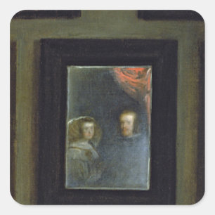 Adesivo Quadrado Las Meninas ou A Família de Filipe IV, c.1656