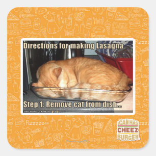 Adesivo Quadrado Lasanhas do fazer